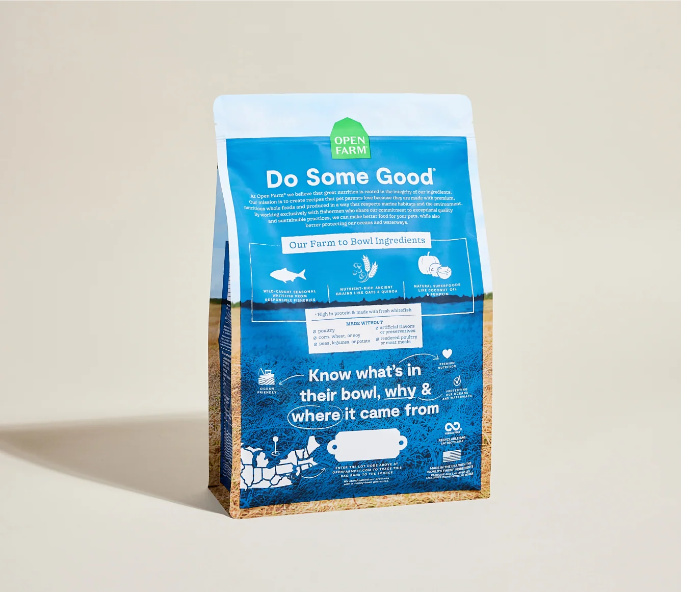 Whitefish & Ancient Grains Dry Dog Kibble for Skin and Coat Support