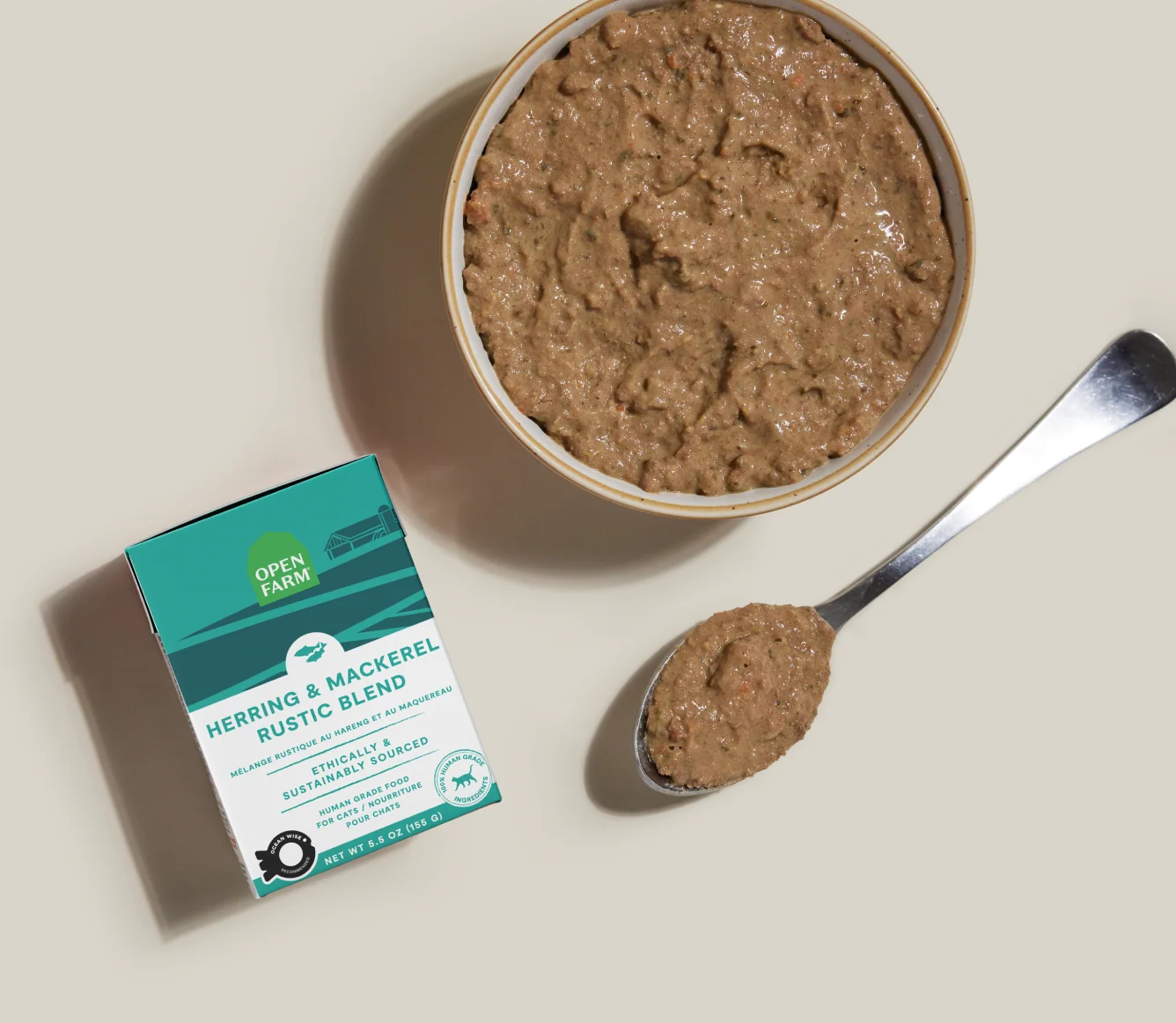 Wet Cat Food with Herring & Mackerel, Rustic Blend