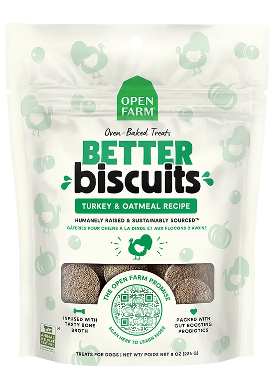 Better Biscuits Kalkun og Havregryn Ovnbagte Hundegodbidder med Probiotika