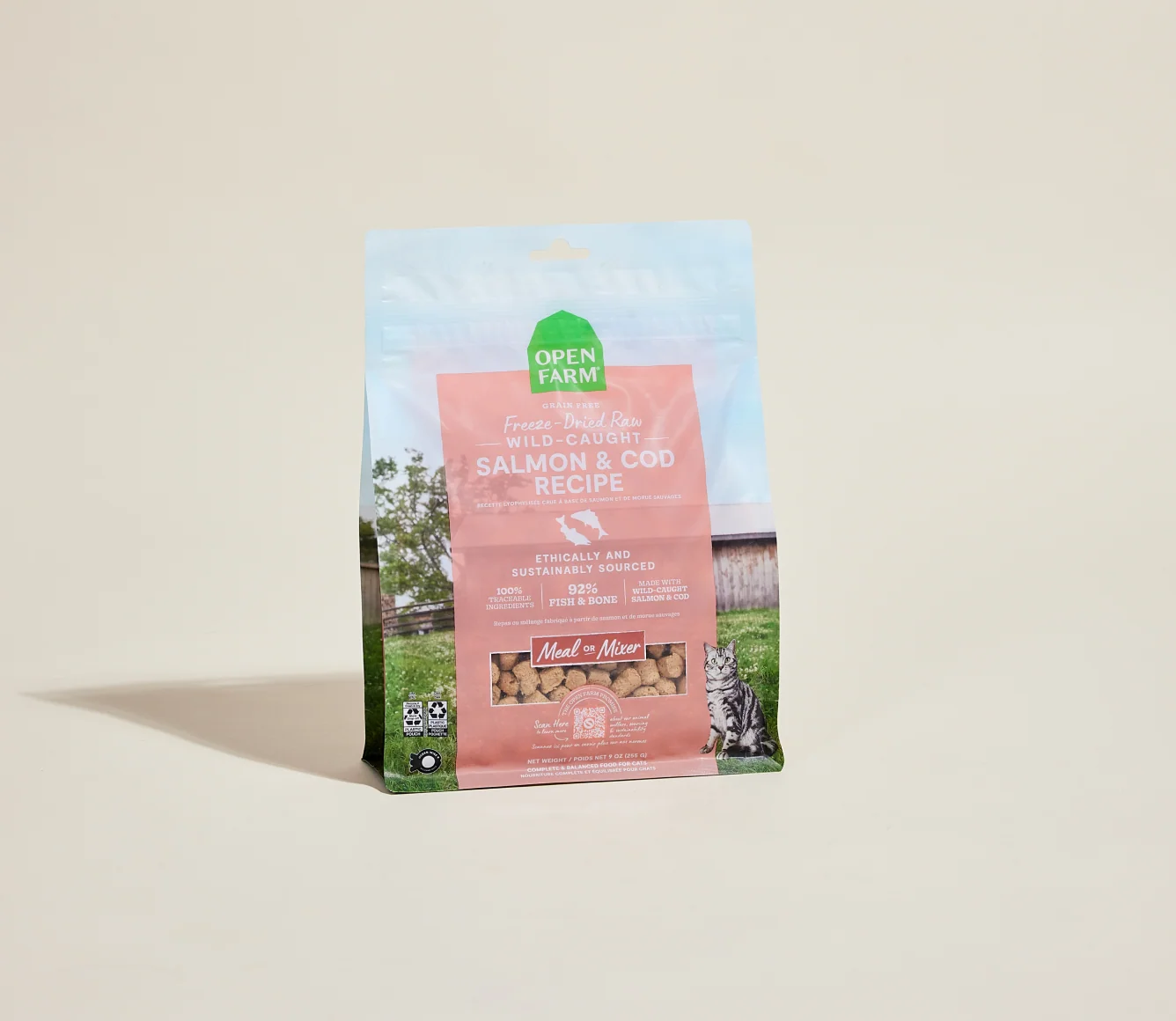 Wild-Caught Salmon and Cod Freeze Dried Raw Morsels for Cats