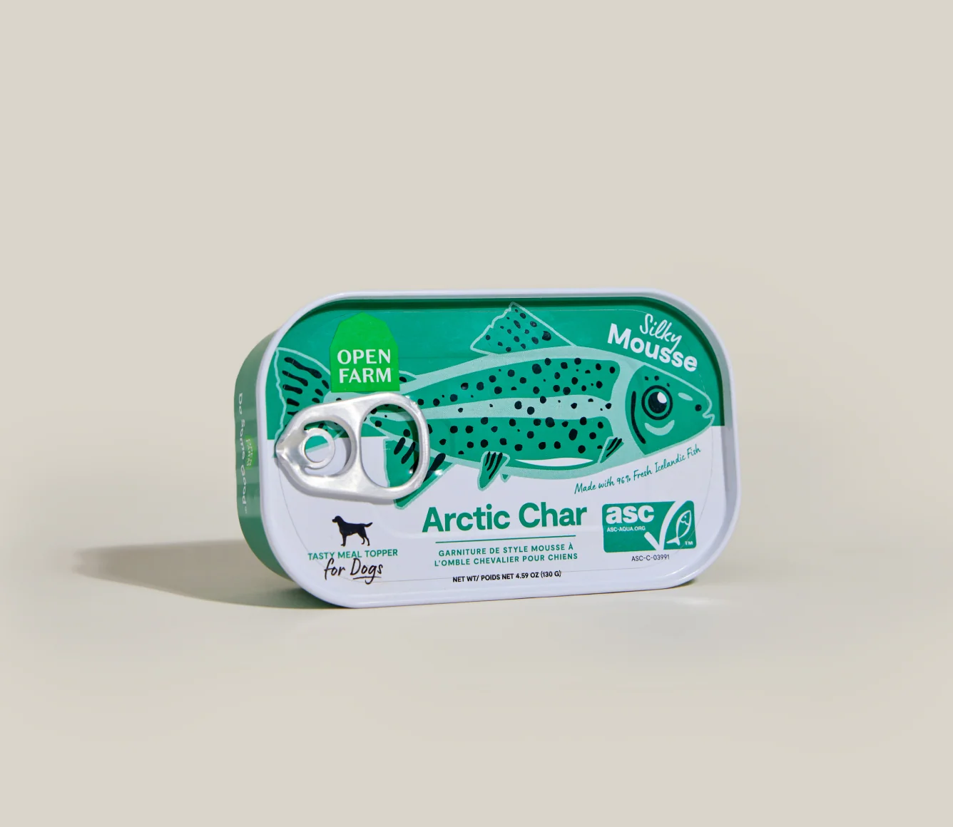 Köpekler için Arctic Char Mousse Topper, %96 İzlanda Balığı, Tahılsız