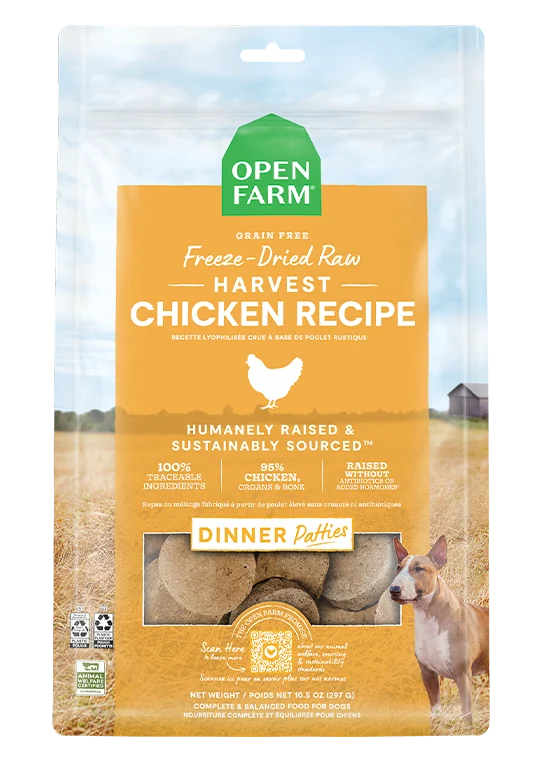 Harvest Chicken frys tørret rå bøffer hundefoder og måltidsmixer