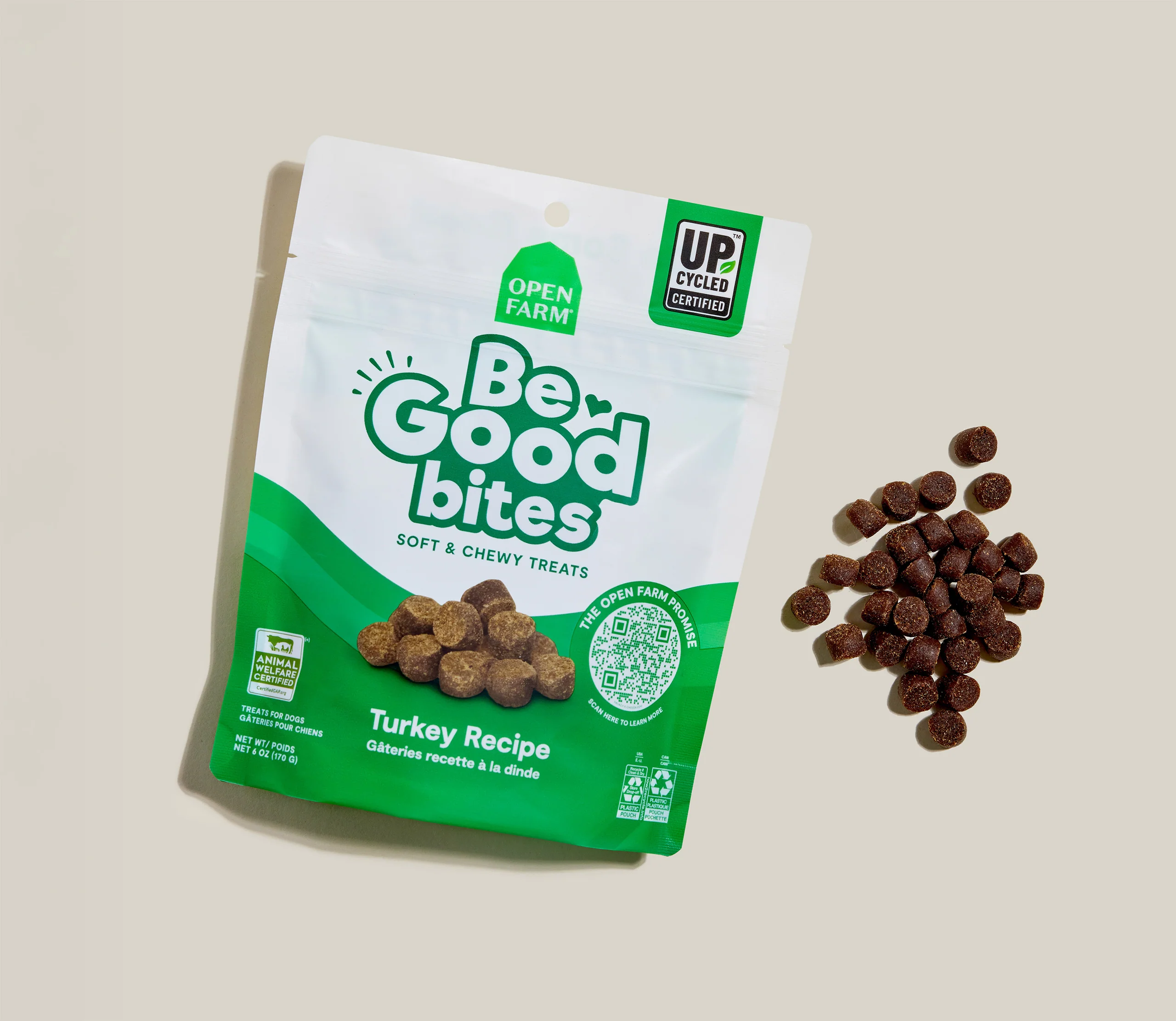 Be Good Bites bløde, seje godbidder til hunde med kalkun