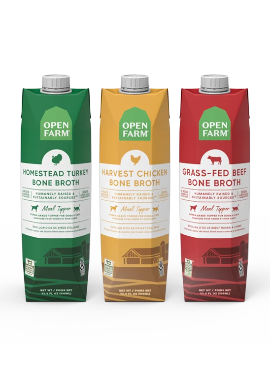 Lot Bone Broth Plus pour chiens avec dinde, poulet et bœuf