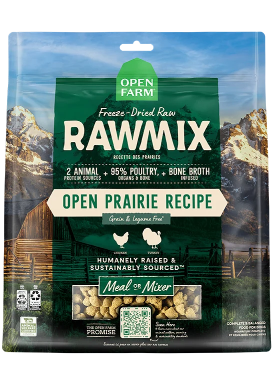 RawMix Open Prairie gefriergetrocknete rohe Happen für Hunde