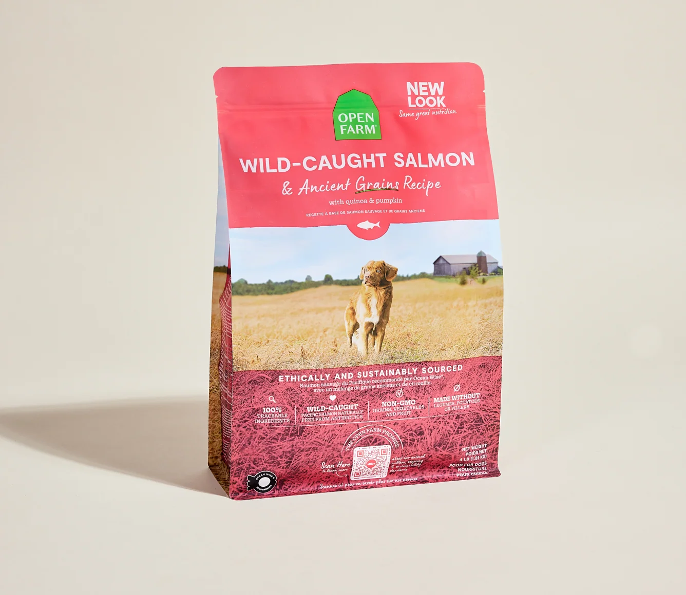 Vildfanget Laks og Ancient Grains Tørfoder til Hund