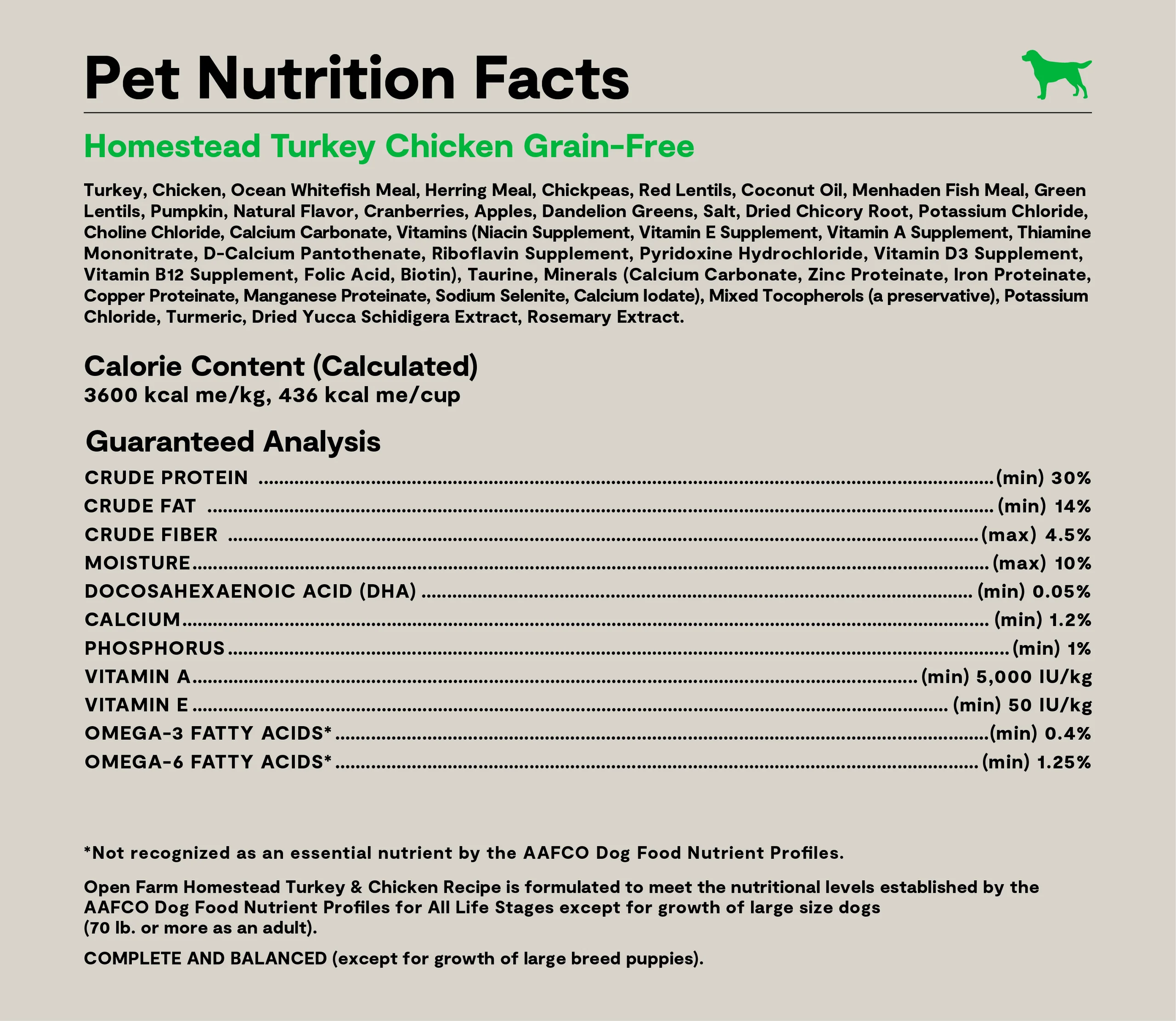 Pienso seco sin cereales para perros Homestead de pavo y pollo