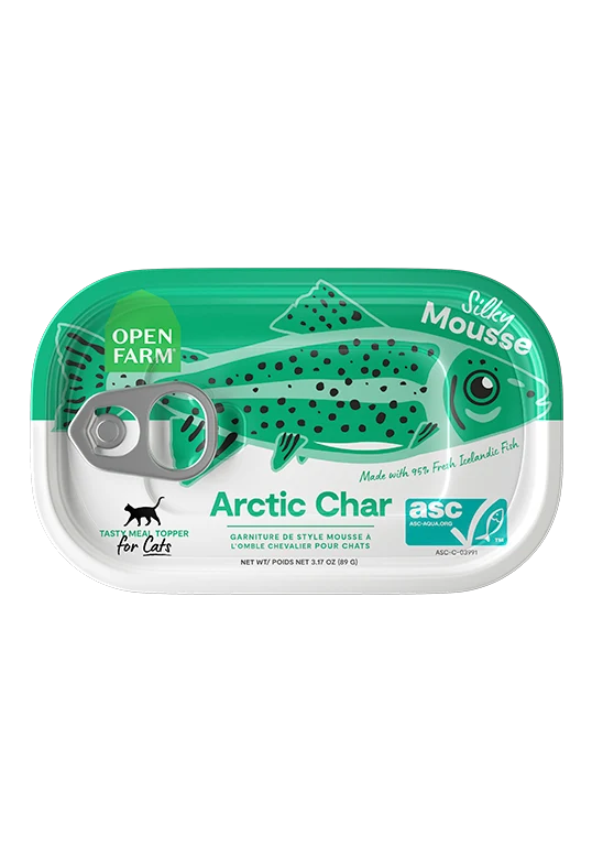 Kediler İçin Arctic Char Topper, Gıda Hassasiyetleri İçin İpeksi Moz