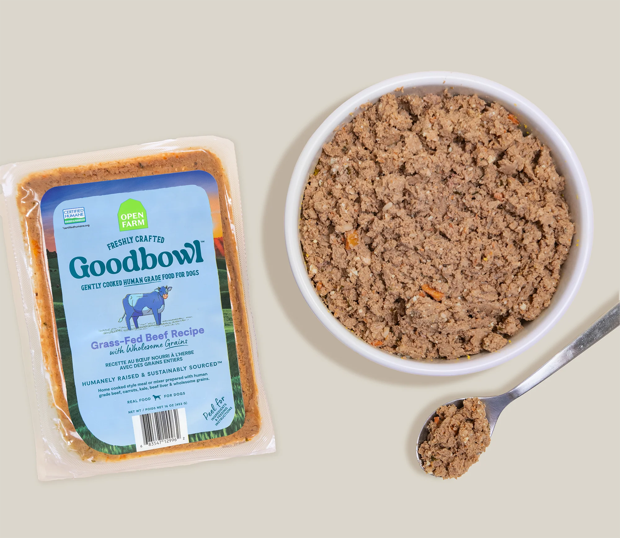 Gently Cooked Goodbowl opskrift med græsfodret oksekød til hunde