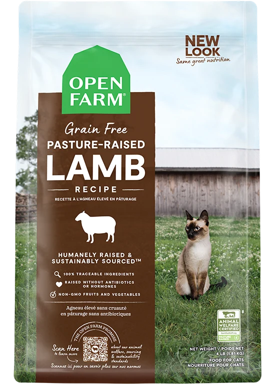 Pasture-Raised Lamb Grain-Free Dry Cat Food From New Zealand
