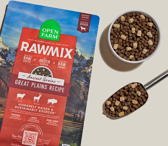 RawMix Great Plains Ancient Grains hundefoder med lam, vildt og bison