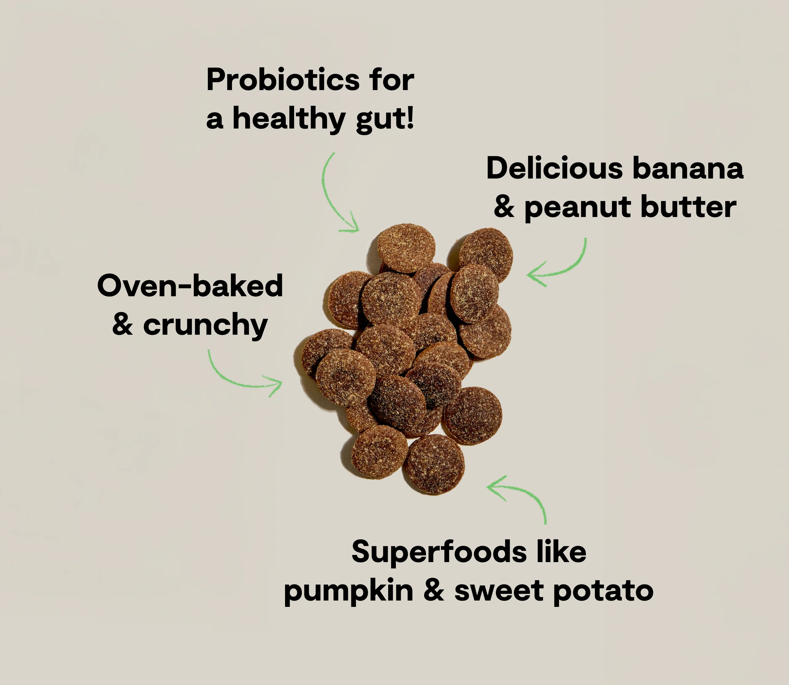Better Biscuits im Ofen gebackene Hundeleckerlis mit Erdnussbutter & Banane