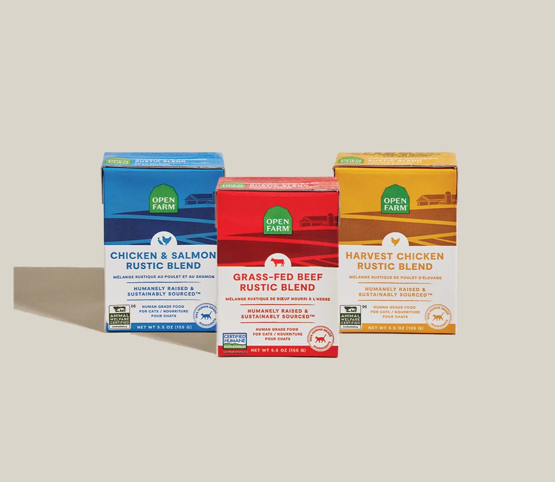 Rustic Blend Variety Pack til katte: Kylling, oksekød og laks