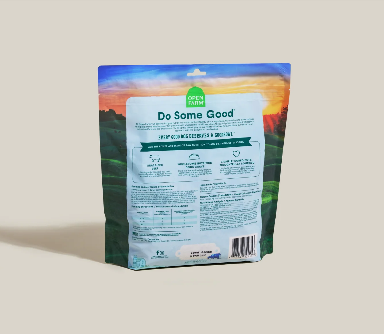 Goodbowl Grass-Fed Beef Freeze Dried Raw Morsels Meal Topper for Dogs