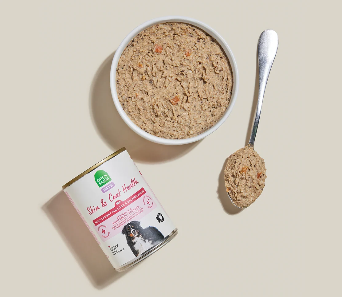 Pollock & Lachs Haut & Fell Gesundheit Pastete für Hunde
