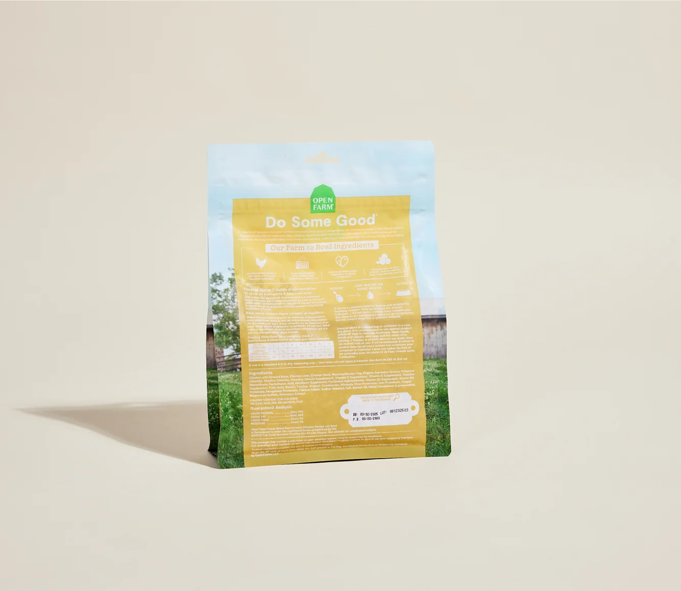 Freeze Dried Raw Chicken Morsels for Cats, Harvest Chicken Recipe