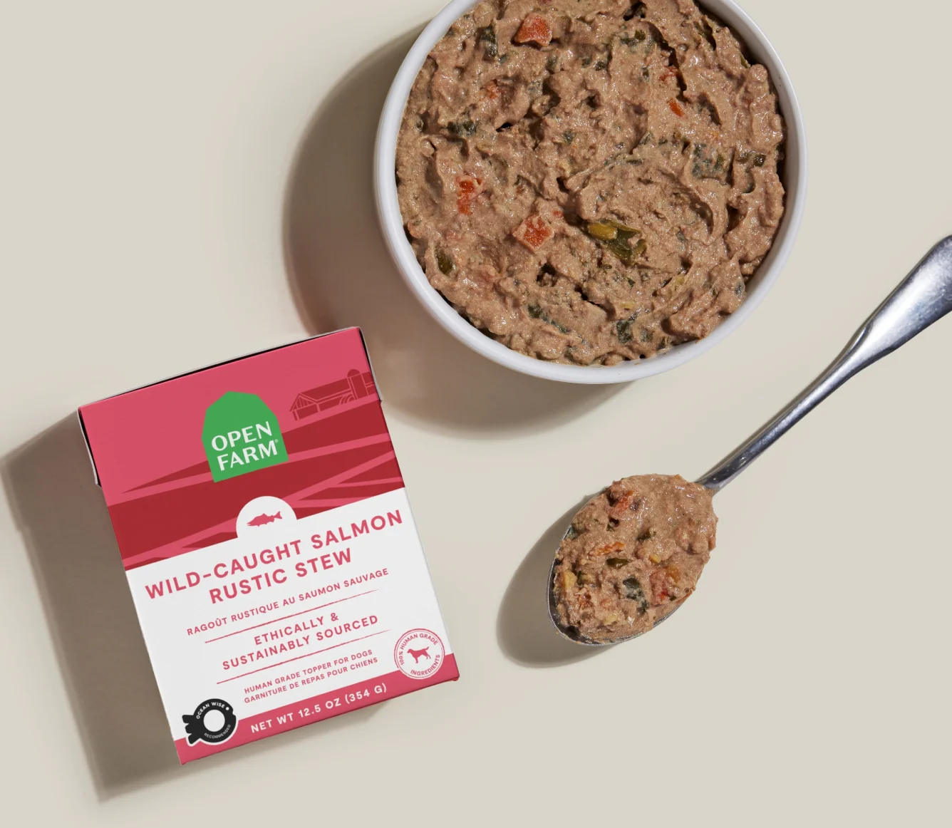 Wild-Caught Salmon Rustic Stew Wet Dog Food Topper for Dogs