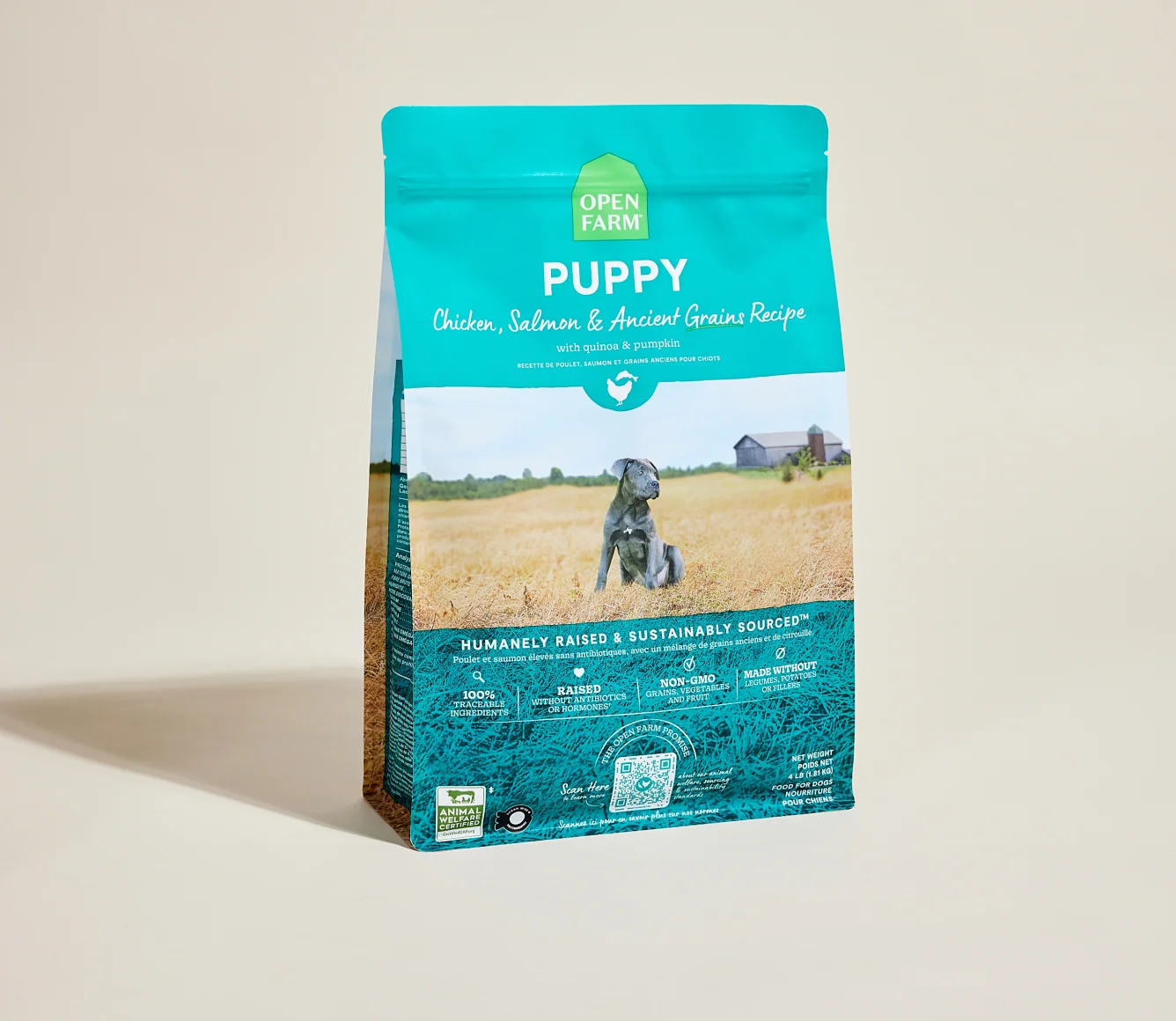 Chicken & Salmon Ancient Grains Kibble for Growing Puppies