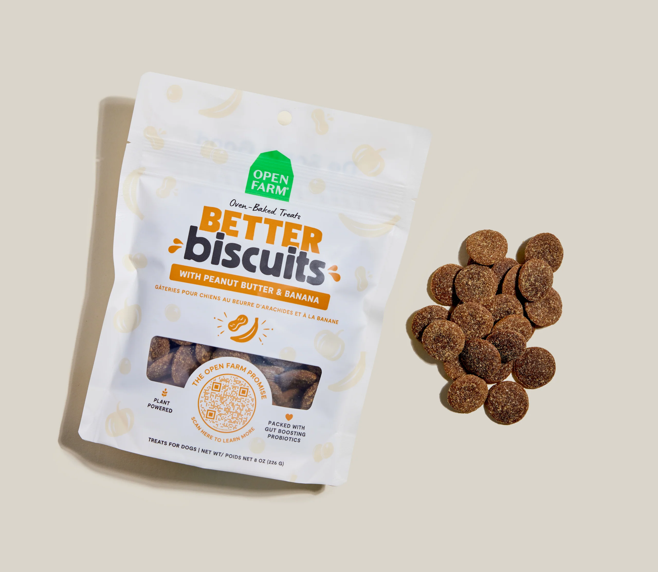 Better Biscuits im Ofen gebackene Hundeleckerlis mit Erdnussbutter & Banane