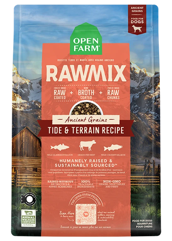 RawMix Tide and Terrain Ancient Grains hundefoder