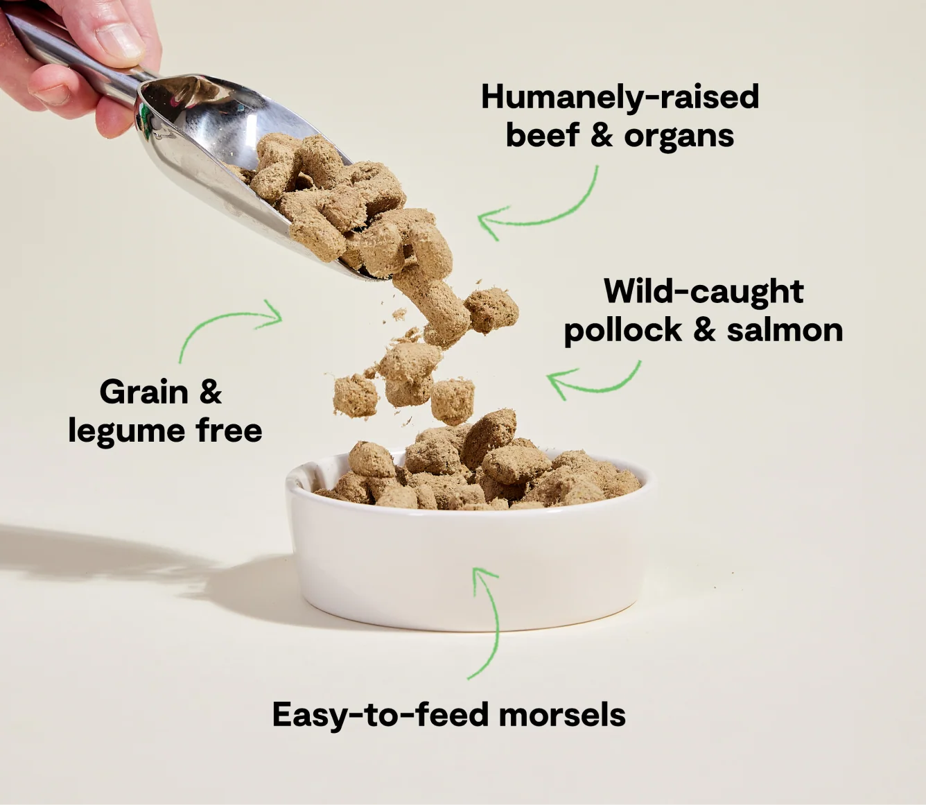 RawMix Tide & Terrain Frysret Raw Mundfulde til Hunde med Oksekød og Pollock